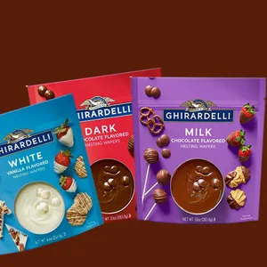 Melting Chocolate Candy Wafer Melts Meltable Chocolates for Molds Dipping Cake Pops Strawberries Desserts or Baking Pack of 3 (Milk Chocolate) - white, dark, milk chocolate, wafer, melting