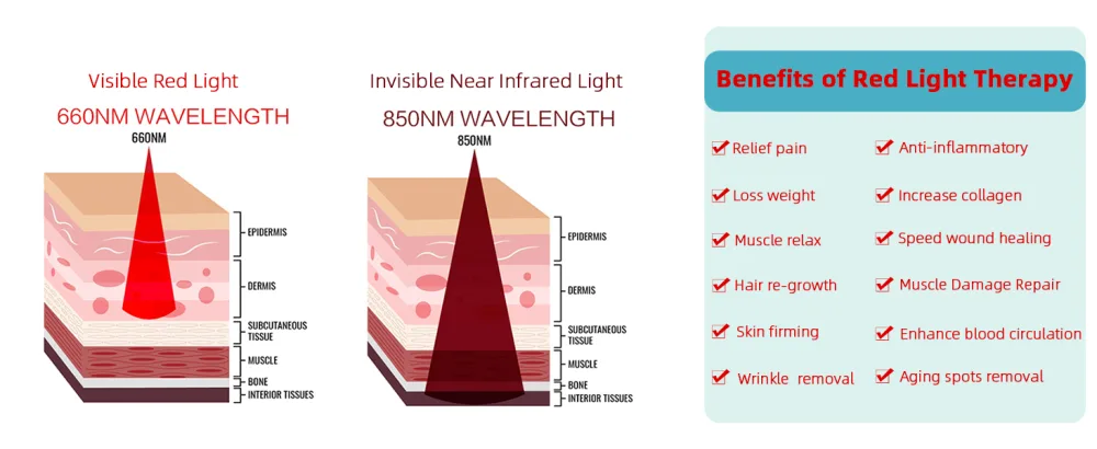 Red Light Therapy Infrared Light Therapy Large Pad for Body Wearable Wrap with Timer 3-in-1 Chips 660nm&850nm Pain Relief Decrease Inflammation Wound Healing Treat Recovery 16*7.8in - product information 17