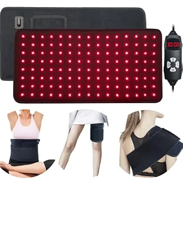 Red Light Therapy Infrared Light Therapy Large Pad for Body Wearable Wrap with Timer 3-in-1 Chips 660nm&850nm Pain Relief Decrease Inflammation Wound Healing Treat Recovery 16*7.8in - product information 7