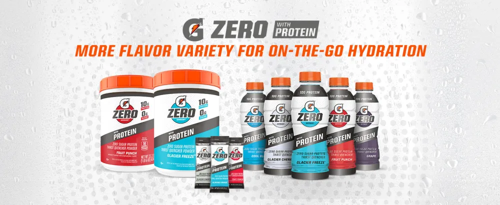 Gatorade Zero with Protein Powder 10g Whey Protein Isolate Zero Sugar Electrolytes Fruit Punch 1.5lb Canister (Pack of 1) Fruit Punch 1.5 Pound (Pack of 1) - g zero protein