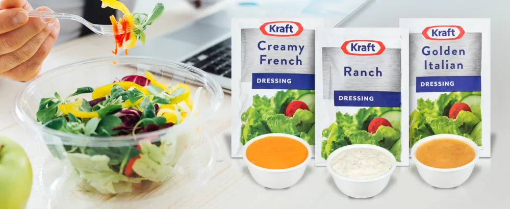 kraft golden italian dressing recipe Salad 0.44 oz Packet - Pack of 200 | Convenient Single Serve Portions flavors kraft salad dressing