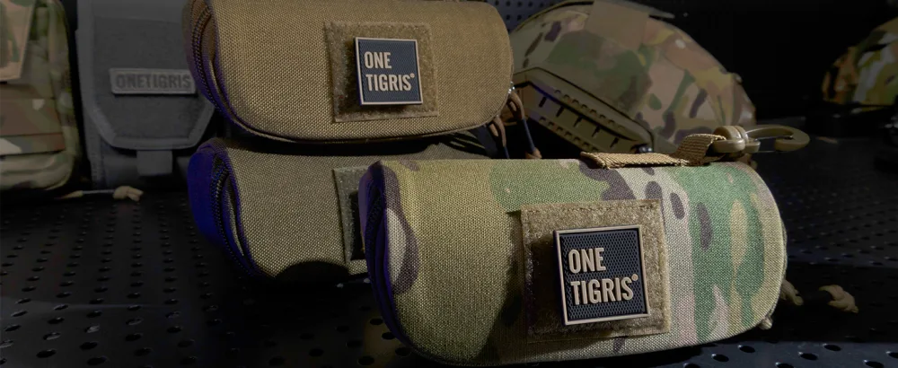 OneTigris Eyeglasses Hard Case Tactical Molle Zipper Sunglasses Carrying Case 1000D Nylon with Clip Green - eyeglass case hard shell