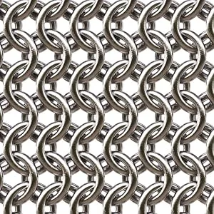 2 Pack Cast Iron Scrubber 316 Stainless Steel Rectangle Metal Cast Iron Chainmail Scrubber for Cleaning Cast Iron Cookware Skillet Pan Dutch Oven - product information 18