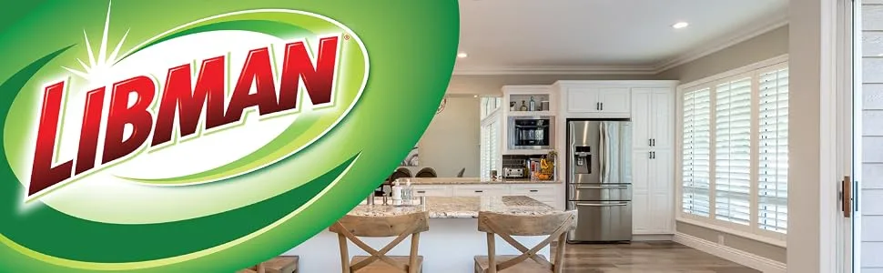 Libman Tornado Spin Mop Refills-Case of 4-Microfiber Head Easy to Replace Machine Washable Green & White 4 Each - libman logo kitchen
