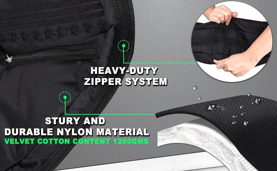 Golf Lightweight Carry Bag Foldable Sunday Bag Small Travel Bag for Driving Range Par 3 Practice Thick and Tough Clubs Case Multi Colors Black - product information 17