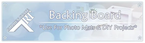 Golden State Art 11x14 White Backing Board Backer Boards for Frame Picture (10 Pack) - golden state art backing board for photo mat diy projects
