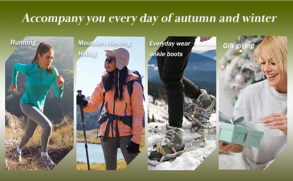 ACTINPUT Women's Hiking Walking Socks 5 Pack Outdoor Recreation Socks Wicking Cushion Crew Socks Style 04 5-10 - Warm and Soft