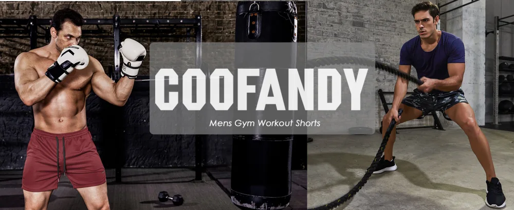 COOFANDY Men's 2 Pack Gym Workout Shorts Mesh Lightweight Bodybuilding Pants Training Running Sports Jogger with Pockets Black/Wine Red Medium - mens active shorts mens short shorts 5 inch 7 inch