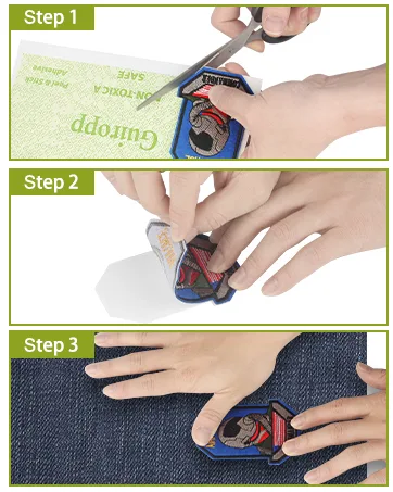 Magic Patch Patch Magic Adhesive Cut to Fit Freestyle Double-Sided Patch Adhesive Kit (1-Pack) Boy/Girl Scout Patch Adhesive Perfect Decals on Fabric Clothes Hats Bags and Jeans - you can cut this magic patch into the desired size and shape, to meet your different needs.