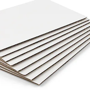 Golden State Art 10-Pack 8x10 Corrugated Cardboard Sheets Flat Cardboard Sheets for DIY Crafts Mailing Packing (White/Kraft Brown) 8x10 10 Pack - C501-2