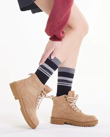 4 Pack Women's Merino Wool Hiking Socks Cushioned Warm Thermal Winter Boot Socks 5-8 4 Pack Mixed Color - product information 9