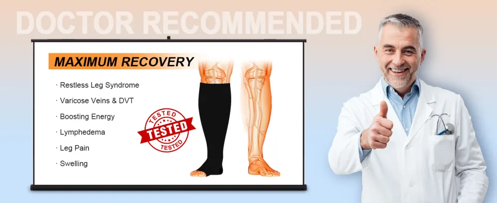3 Pack Copper Compression Socks for Women & Men 20-30mmHg Open Toe Knee High Stockings for Circulation Support A01-3 Pack Black 3X-Large - product information 7