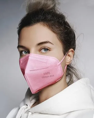 HALIDODO 60 Packs Individually Wrapped KN95 Face Mask 5-Ply Breathable & Comfortable Filter Safety Mask with Elastic Ear loop and Nose Bridge Clip Protective Face Cover Mask Multi Color - product information 3