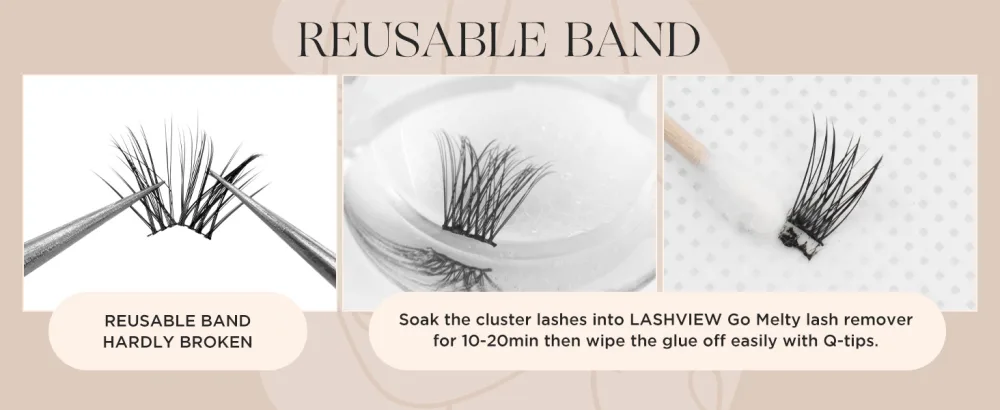 LASHVIEW Lash Clusters 144 Pcs Cluster Lashes DIY Cluster Eyelash Extensions Mega Volume Reusable Individual Lashes Cluster Volume Look Super Thin Band & Soft(Volume C-10-16mix) 144 Count (Pack of 1) Volume - lashview cluster lashes