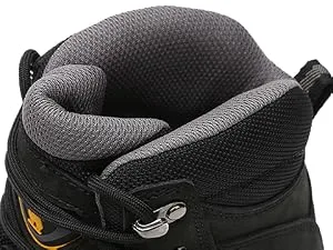 CAMEL CROWN Mens Hiking Boots Outdoor Trekking Backpacking Boot Mid Hiker Boot for Men Genuine Leather 10.5 Black - Soft Padded