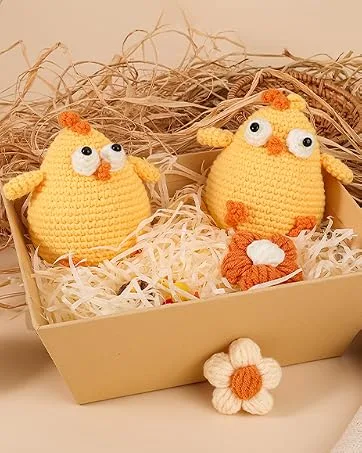 PP OPOUNT Beginner Crochet Kit - 3 PCS Potted Plants Complete Crochet Kit for Beginners Starter Pack for Adults and Kids with Step-by-Step Instructions and Video Tutorials (Patent Product) - beginner crochet kit