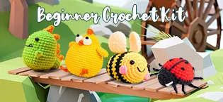 PP OPOUNT Beginner Crochet Kit - 3 PCS Potted Plants Complete Crochet Kit for Beginners Starter Pack for Adults and Kids with Step-by-Step Instructions and Video Tutorials (Patent Product) - crochet kit