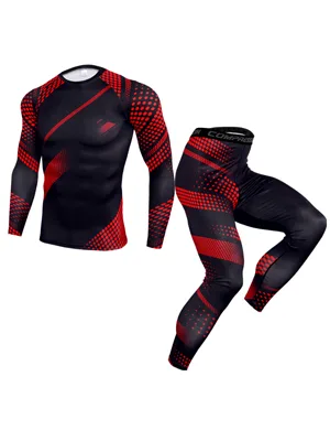 OEBLD Compression Pants Men UV Blocking Running Tights 1 or 2 Pack Gym Yoga Leggings for Athletic Workout Black Pants Large - product information 29