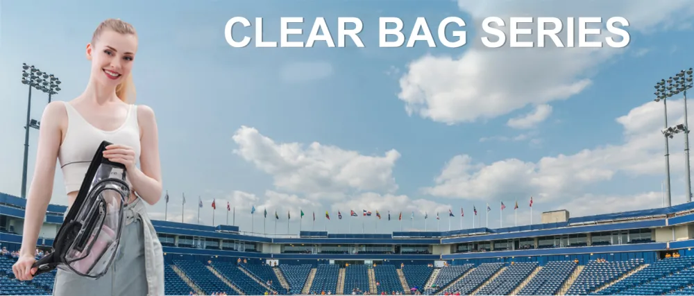 Clear Backpack Stadium Approved Clear Mini Backpack with Adjustable Straps See Through Backpack for Stadium Concert Sports Work Security - clear bag series