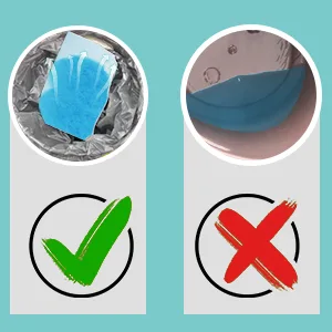Super Absorbent Commode Pads AHIER Disposable Bedside Absorbent Pad for Commode Liners 50 Count for Bedside Commode Liners Adult Commode Chair Portable Toilet Bag - Super Absorbent Pads for Commode Liners