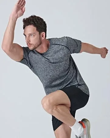 5 Pack Men s Active Quick Dry Crew Neck T Shirts | Athletic Running Gym Workout Short Sleeve Tee Tops Bulk Edition 2. Large - product information 2