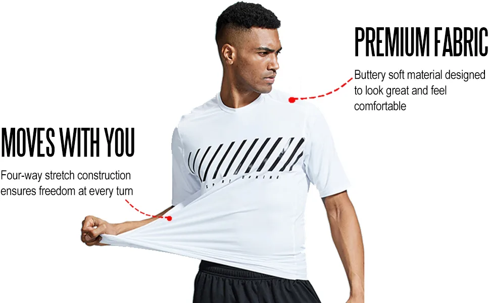 5 Pack Men s Active Quick Dry Crew Neck T Shirts | Athletic Running Gym Workout Short Sleeve Tee Tops Bulk Edition 2. Large - product information 4