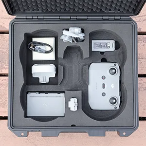 Lykus Titan MM210 Waterproof Hard Case for DJI Mini 2 SE/DJI Mini 2 Fly More Combo Store Mavic Mini 2 SE/Mavic Mini 2 Unfolded with Propeller Guards On CASE ONLY  - specs