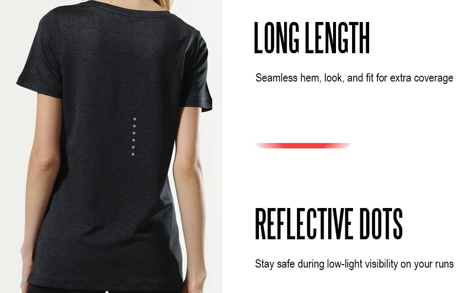 5 Pack: Womens Dry Fit Workout Shirts Short Sleeve Athletic Gym Tshirts Ladies Active Long Tees Bulk Edition 1 XX-Large - long length workout shirt