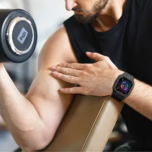 amBand Compatible for Fitbit Versa 4/ Fitbit Versa 3/ Fitbit Versa 2/ Fitbit Versa Lite/Fitbit Sense 2/ Fitbit Sense Bands with Case Protective Case Strap Rugged Sport Protector Wristbands Men Black Black Fitbit Sense 2/1 & Versa 4/3/2/1 & Versa Lite - product information 15