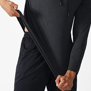 NELEUS Men's Dry Fit Athletic Workout Running Shirts Long Sleeve Large 5071 Dark Grey/Light Grey/Slate Grey 3 Pack - 4-Way Stretch
