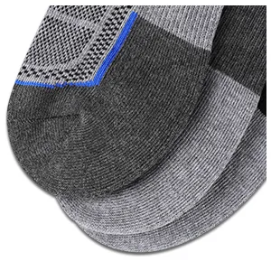 eallco Mens Ankle Socks Low Cut Athletic Cushioned Running Tab Socks 6 Pack 6 Pairs Black - product information 17