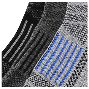 eallco Mens Ankle Socks Low Cut Athletic Cushioned Running Tab Socks 6 Pack 6 Pairs Black - product information 18
