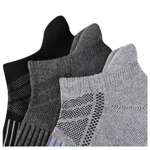 eallco Mens Ankle Socks Low Cut Athletic Cushioned Running Tab Socks 6 Pack 6 Pairs Black - product information 19