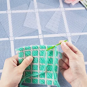 Pllieay 15 Pieces 7 Count Plastic Mesh Canvas Sheets for Embroidery Acrylic Yarn Crafting Knit and Crochet Projects (10 x 13 inch White) - plastic canvas for crafts
