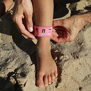 PARA'KITO Mosquito Repellent Pack - 2 Kids Wristbands & 2 Refills Castle/Duck - Para