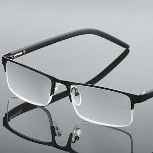 Anourney 3-Pack Reading Glasses for Men Lightweight Metal Half Frame Blue Light Blocking Computer Readers Filter UV Ray/Computer Glare with Spring Hinge Eyeglasses(3PCS Black +2.5) 3 Pack(black) 2.5 x - reading glasses