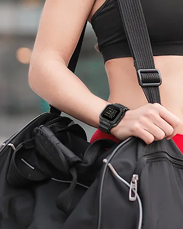 amBand Compatible for Fitbit Versa 4/ Fitbit Versa 3/ Fitbit Versa 2/ Fitbit Versa Lite/Fitbit Sense 2/ Fitbit Sense Bands with Case Protective Case Strap Rugged Sport Protector Wristbands Men Gray Gray Fitbit Sense 2/1 & Versa 4/3/2/1 & Versa Lite - amBand fitbit band