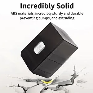Sooez 4 Pack MTG Deck Card Box Strong Deck Case Holder Boulder 100+ with Dice Storage Boulder Deck Card Box Translucent Deck Card Boxes for Magic/Pokemon/YuGiOh/Commander/TCG Cards - Incredibly Solid