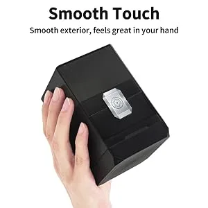 Sooez 4 Pack MTG Deck Card Box Strong Deck Case Holder Boulder 100+ with Dice Storage Boulder Deck Card Box Translucent Deck Card Boxes for Magic/Pokemon/YuGiOh/Commander/TCG Cards - Smooth Touch