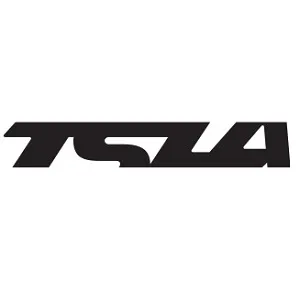 TSLA 2 Pack Men and Women Winter Ski Socks Calf Compression Snowboard Socks Warm Thermal Socks for Cold Weather 2pairs Black/ Orange Large - tsla logo