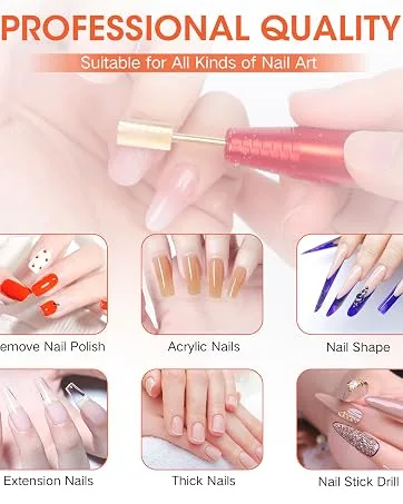 Ranrose Nail Drill Bit Holder Case Silver 25PCS Holes Nail Bit Holder Organizer Pink Nail Storage Organizer Box for Nail Drill Display Container(Silver) 25PCS Holes Holder Silver - product information 30