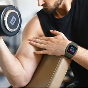 amBand Compatible for Fitbit Versa 4/ Fitbit Versa 3/ Fitbit Versa 2/ Fitbit Versa Lite/Fitbit Sense 2/ Fitbit Sense Bands with Case Protective Case Strap Rugged Sport Protector Wristbands Men Green Green Fitbit Sense 2/1 & Versa 4/3/2/1 & Versa Lite - product information 15