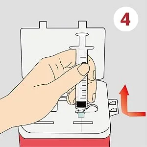 Verifine Sharps Container for Needles Needle Disposal Containers 1 Quart Size (Pack of 3) Portable Biohazard Containers Travel Size for Home Use - Step 4