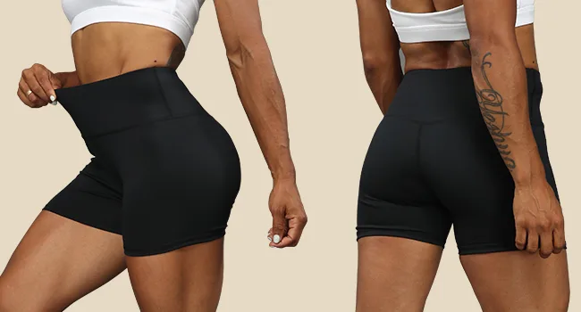 TELALEO 5 Pack 3" Womens Volleyball Shorts Spandex Compression Shorts Workout Performance High Waist Yoga Shorts 5black Medium - product information 9