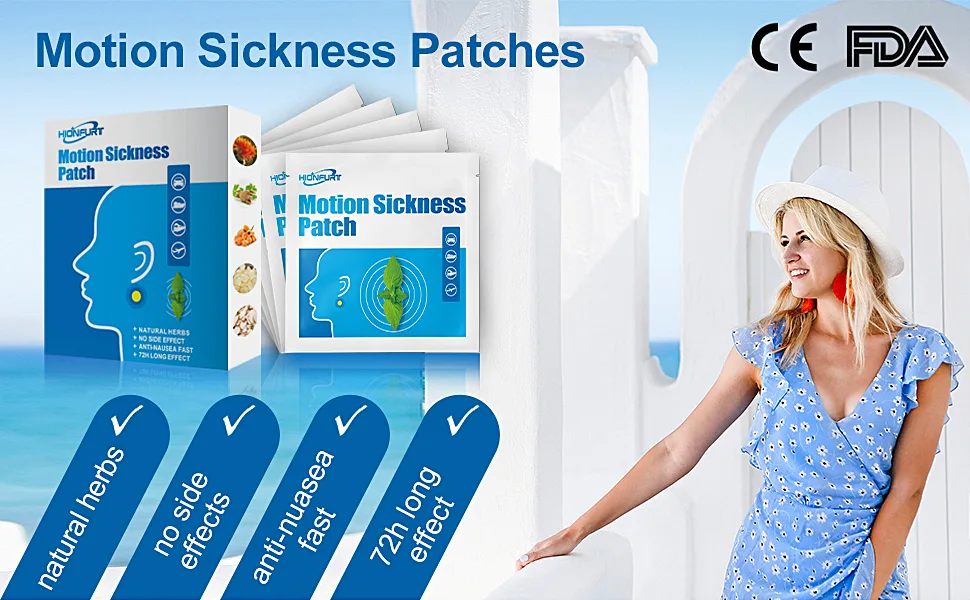 Hionfurt 16 Count Motion Sickness Patches - motion sickness patches