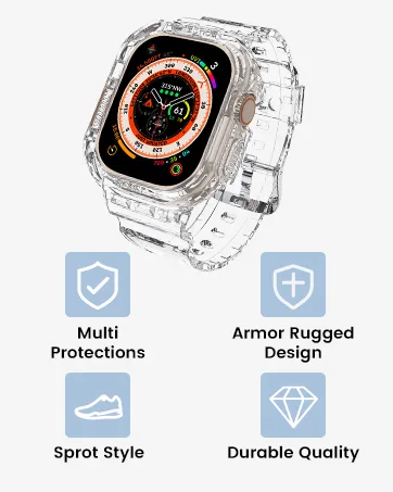  2 Pack Goton Compatible iWatch Apple Watch Bumper Case 40mm SE / Series 6 / 5 / 4 (No Screen Protector) Soft TPU Shockproof Edge Case Cover Bumper Protector (Clear and Clear 40mm) Clear + Clear 40mm - product information 6