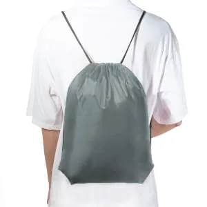 Vorspack Drawstring Backpack 20 Pieces for Party Gym Sport Trip Grey - drawstring bag