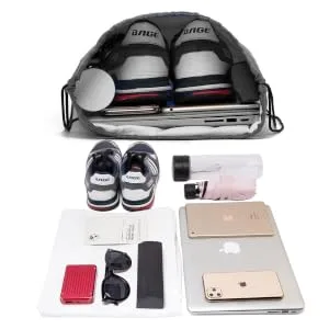 Vorspack Drawstring Backpack 20 Pieces for Party Gym Sport Trip Grey - drawstring bag