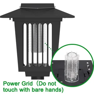 2 Pack Solar Bug Zapper Outdoor Solar Mosquito Zapper Powered Bug Zapper LED Mosquito Killer Light Lamp(22.44 * 5.9 ) for Indoor and Garden Use 2Pack-01 - product information 24