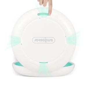 Retainer Case Slim Aligner Case with Adjustable Vent Holes and Mirror Compatible with Invisalign Night Guard and Mouth Guard Premium Retainer Case With Aligner Remover Tool Chew & Brush White Round: White - retainer case